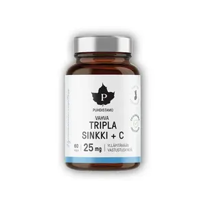 Puhdistamo Triple Zinc 25mg + Vitamin C 60 cps obraz