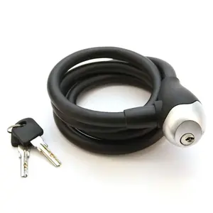 QT Cycle Tech Zámek 1200/12 spirála silikon černý obraz