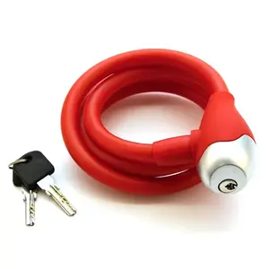 QT Cycle Tech Zámek 1200/12 spirála silikon červený obraz