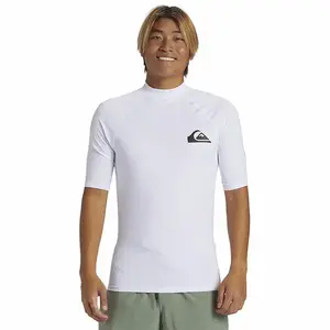 QUIKSILVER Pánské lycrové triko UPF50 krátký rukáv - XL modrá obraz