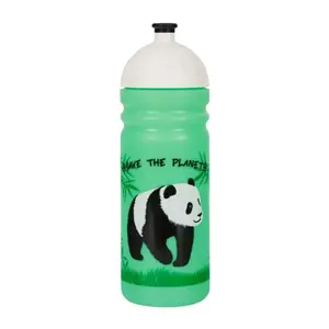 R&B Lahev 0, 7 l Zdravá lahev Panda zeleno-bílá obraz