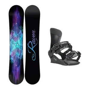 Raven Aura dámský snowboard + Gravity Fenix black snowboardové vázání - 150 cm + S (EU 37) obraz