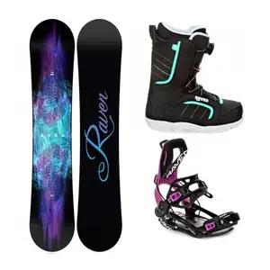 Raven Aura snowboard + Raven Fastec FT360 black/fuchsia vázání + Raven Diva MOZ black/mint boty - 135 cm + S (EU 35-40) obraz