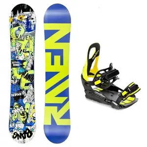 Raven Bang junior mini dětský snowboard + Raven S230 lime vázání - 90 cm + S/M (EU 37-42) obraz