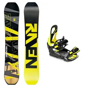 Raven Barracuda Carbon Lime snowboard + Raven S230 lime vázání - 150 cm + S/M (EU 37-42) obraz