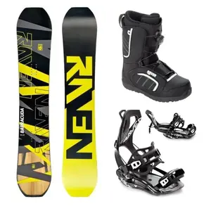 Raven Barracuda Carbon Lime snowboard + Raven Fastec FT360 black vázání + Raven Target ATOP obuv - 147 cm + S (EU 35-40) obraz