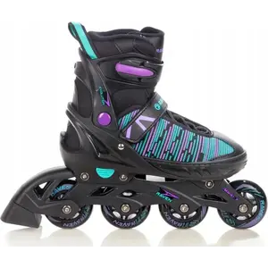 Raven Cande Black/Mint/Violet dětské kolečkové brusle - EU 31-35 obraz