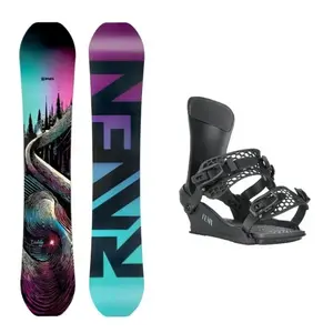 Raven Dahlia Carbon Mint/Pink dámský snowboard + Gravity Fenix black snowboardové vázání - 139 cm + S (EU 37) obraz