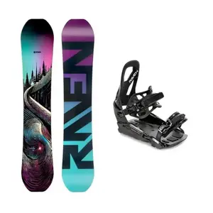 Raven Dahlia Carbon Mint/Pink dámský snowboard + Raven S230 Black vázání - 139 cm + vázání S/M (EU 37-42) obraz