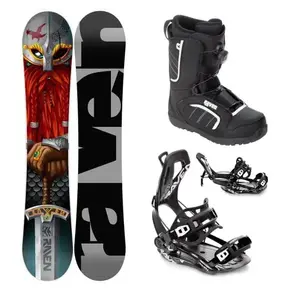 Raven Dwarf snowboard + Raven Fastec FT360 black vázání + Raven Target ATOP obuv - 155 cm + S (EU 35-40) obraz