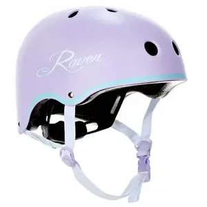 Raven Essto violet/mint dětská helma na brusle, skate a koloběžku - S (52-55 cm) obraz