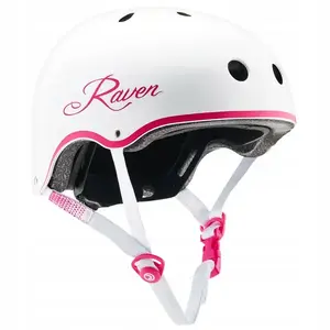 Raven Essto white/pink helma - S (52-55 cm) obraz