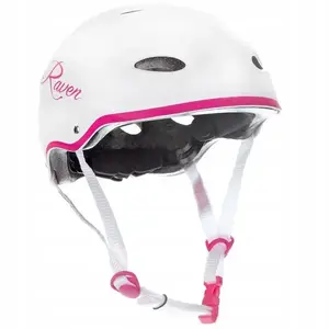 Raven F511 white/pink helma - S (54-56 cm) obraz