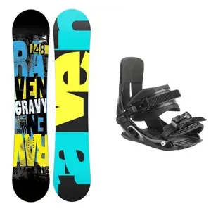 Raven Gravy junior mini dětský snowboard + Hatchey Tactic Junior vázání - 120 cm + Velikost: XS/S (EU 33-39) obraz