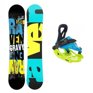 Raven Gravy junior mini dětský snowboard + Raven s160 dětské snb vázání - 120 cm + vázání XXS (EU 27-30) obraz