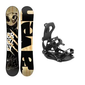 Raven Grizzly snowboard + Hatchey Fastec vázání - 157 cm wide + S, black (EU 36-39) obraz