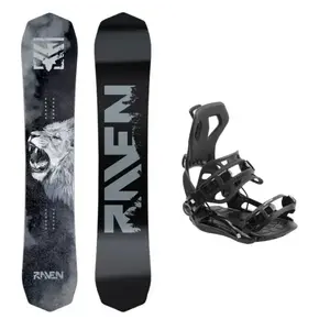 Raven Lion pánský snowboard + Hatchey Fastec snowboardové vázání - 152 cm + S, black (EU 36-39) obraz