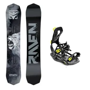 Raven Lion pánský snowboard + Raven RAGE Fastec FT360 black/lime vázání - 152 cm + M (EU 39-42) obraz
