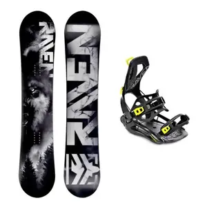 Raven Lupus pánský snowboard + Raven Fastec FT360 black/lime snowboardové vázání - 150 cm + S (EU 35-40) obraz