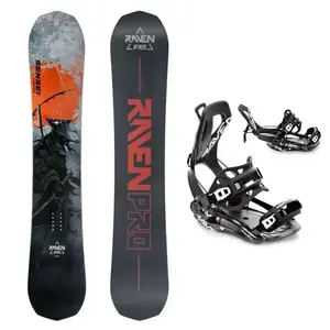 Raven PRO Sensei Carbon snowboard + Raven Fastec FT360 black snowboardové vázání - 150 cm + S (EU 35-40) obraz