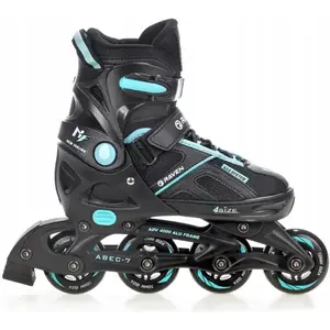 Raven Pulse black/cyan dětské kolečkové brusle - EU 33-36 obraz