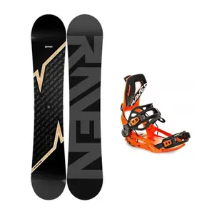 Raven Pulse snowboard + Raven Fastec FT360 orange vázání - 170 cm Wide + M (EU 39-42) obraz