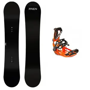 Raven Pure black pánský snowboard + Raven FT360 orange vázání - 154 cm + M (EU 39-42) obraz