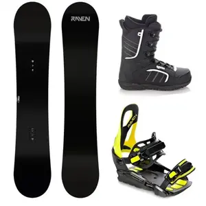 Raven Pure black pánský snowboard + Raven S230 lime vázání + Raven Target obuv - 154 cm + S/M (EU 37-42) obraz