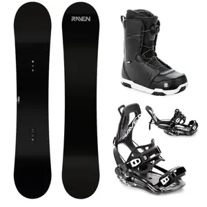 Raven Pure black snowboard + Raven Fastec FT360 black vázání + Raven Flush MOZ boty - 154 cm + S (EU 35-40) obraz