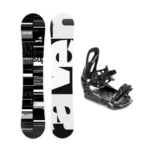 Raven Supreme black/green snowboard + Raven S230 Black vázání - 154 cm + vázání S/M (EU 37-42) obraz
