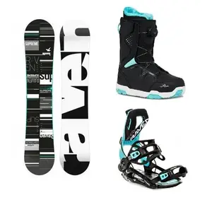 Raven Supreme black/mint snowboard + Raven Fastec FT360 black/mint vázání + Raven Galla mint MOZ boty - 145 cm + S (EU 35-40) obraz