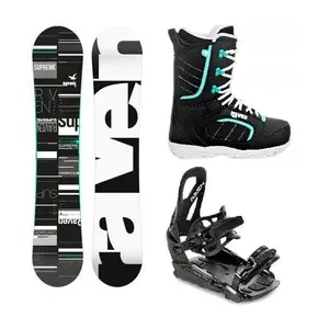 Raven Supreme black/mint snowboard + Raven S230 Black vázání + Raven Diva black/mint boty - 145 cm + vázání S/M (EU 37-42) obraz