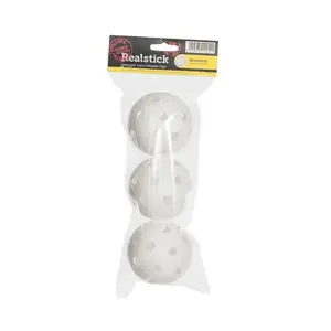 Realstick Florbalové balónky (3ks) IFF Certified - bílá obraz