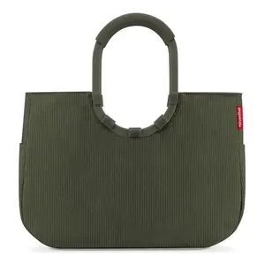 Reisenthel Loopshopper L Cord Dark Matcha taška přes rameno obraz