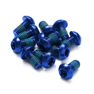 Reverse Šrouby na kotouče Steel M5 x 10 mm, Torx 25, 12 ks modré obraz