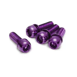 Reverse Šrouby uchycení brzdy M6 x 18 mm fialové, 4 ks obraz