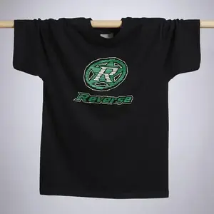 Reverse Tričko Tape design černé - XS obraz