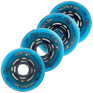 Revision Kolečka Flex Soft Indoor Blue/Black (1ks) POUZE 80, 76A (VÝPRODEJ) obraz