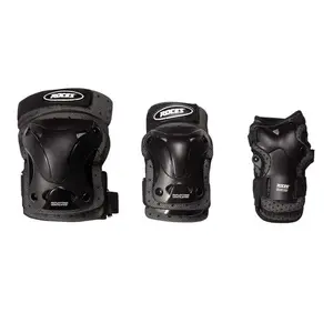 Roces Junior Ventilated 3-Pack Black dětské chrániče - S obraz