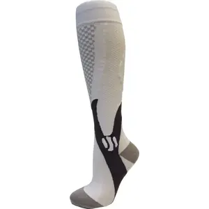 RULYT Checker bílé kompresní sportovní ponožky - XL obraz