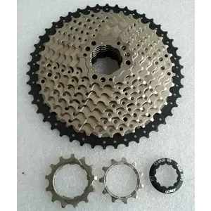 S-Ride Kazeta 10 sp., 11-46, CS-M400, Al-spider, stříbrno-černá, montážní balení obraz