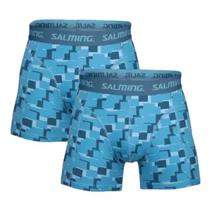 Salming 2-Pack Cotton Boxer Pixel Blue - L obraz