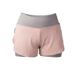 Salming Essential 2-in 1 Shorts Women DustyPink/Grey - L obraz