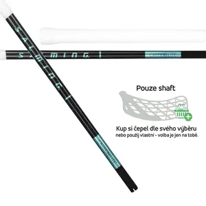 Salming Q-series Carbon Lite Shaft 27 Black / LagunaBlue - 96 (107) cm obraz