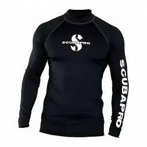 Scubapro Pánské lycrové triko RASHGUARD BLACK UPF50, dlouhý rukáv - S obraz