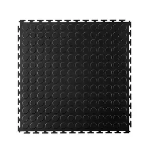 Sedco PVC podlaha ECO - T LOCK - COIN - 498x498x6, 5 mm - Šedá obraz