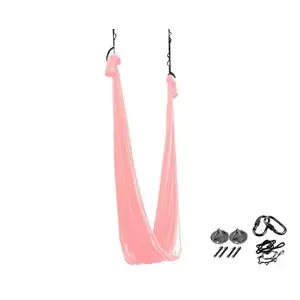 Sedco YOGA SWING - Závěs na jógu s příslušenstvím - růžová obraz
