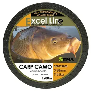 Sema Carp Camo Brown 1200 m 0, 22 mm/6, 1 kg rybářský vlasec obraz