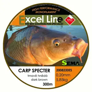 Sema Carp Specter Teflon 300 m 0, 33 mm/13, 1 kg rybářský vlasec obraz