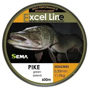 Sema Pike zelený 600 m dia. 0, 20 mm / 5, 85 kg rybářský vlasec obraz